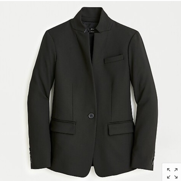 J. Crew Regent Blazer Black Classic Jacket Size 6 - Picture 1 of 11